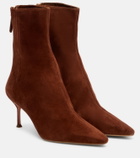 Aquazzura Saint Honoré 65 suede ankle boots