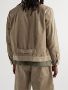 Engineered Garments - Pleated Cotton-Corduroy Trucker Jacket - Brown