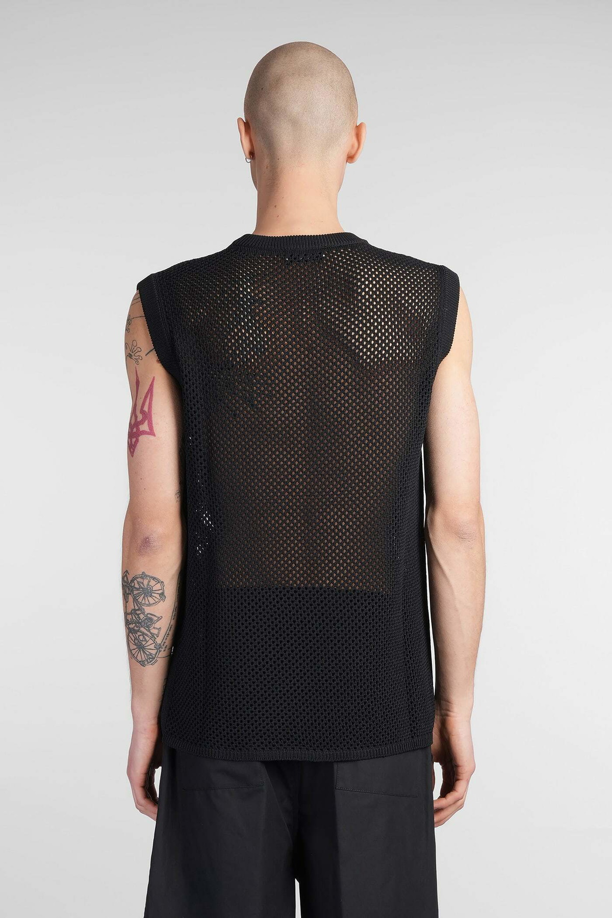 Laneus Vest In Black Viscose