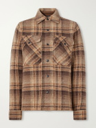 RRL - Checked Jacquard-Knit Wool Jacket - Brown