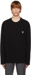 Solid Homme Black Embroidered Long Sleeve T-Shirt