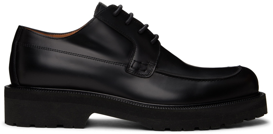 Dries Van Noten Black Moc Toe Derbys Dries Van Noten