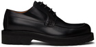 Dries Van Noten Black Moc Toe Derbys