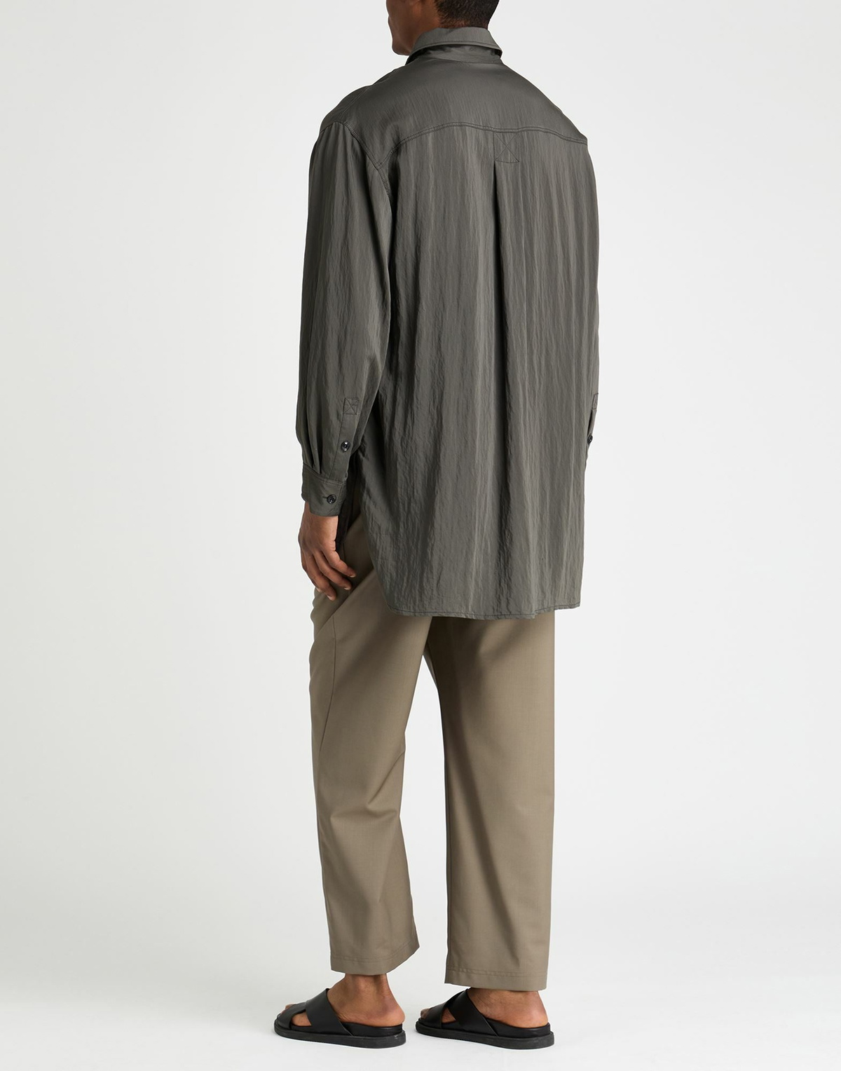 Lemaire Mens Shirt Military in Green