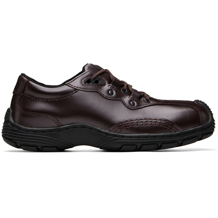 Photo: Dr. Martens Burgundy Aurix Satin Finish Leather 5I Sneakers