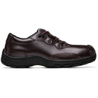 Dr. Martens Burgundy Aurix Satin Finish Leather 5I Sneakers