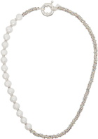 Pearl Octopuss.y Silver Paris Diamond Necklace