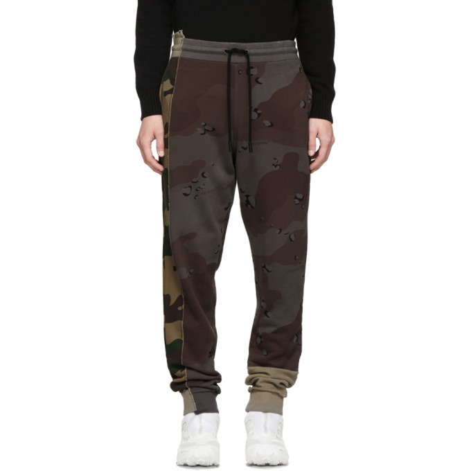 Photo: Off-White Multicolor Camo Reconstructed Lounge Pants