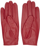 Ernest W. Baker SSENSE Exclusive Red Driving Gloves