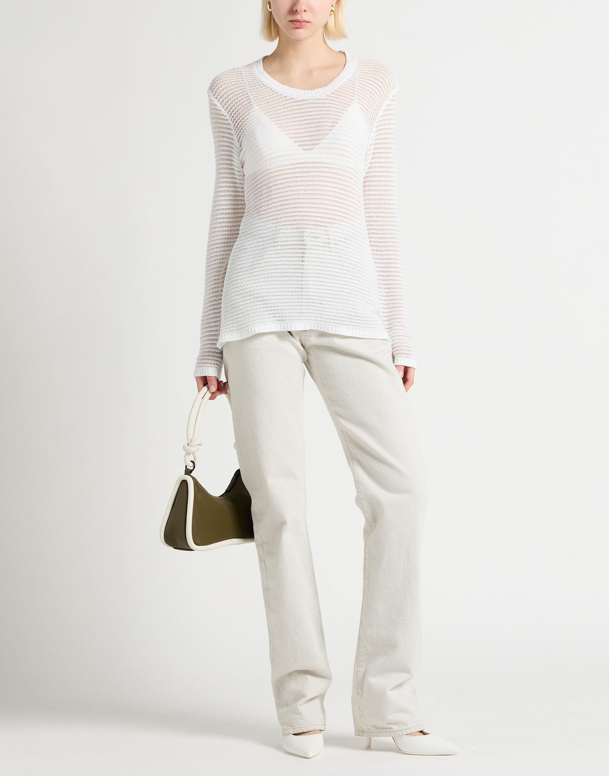Crossley Womens Sweater in White