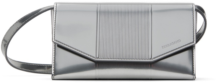 Photo: Ferragamo Silver Compact Crossbody Bag
