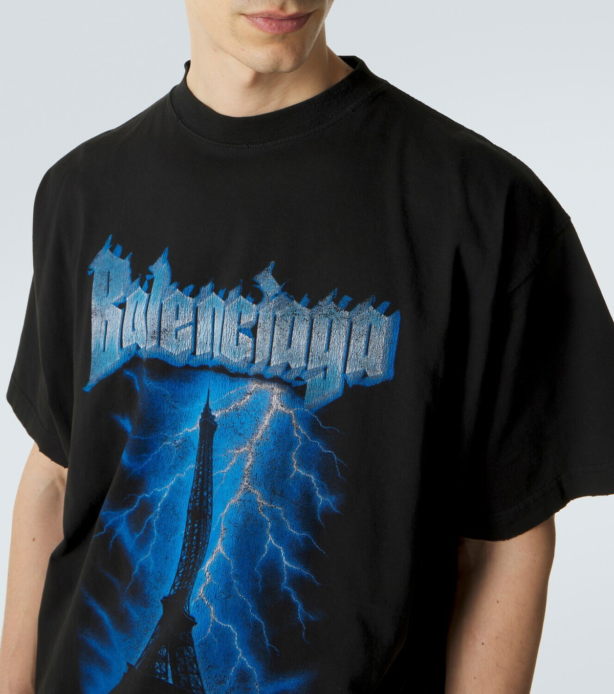 Balenciaga Printed cotton jersey T-shirt Balenciaga