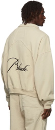 Rhude Embroidered Quarter-Zip Sweater