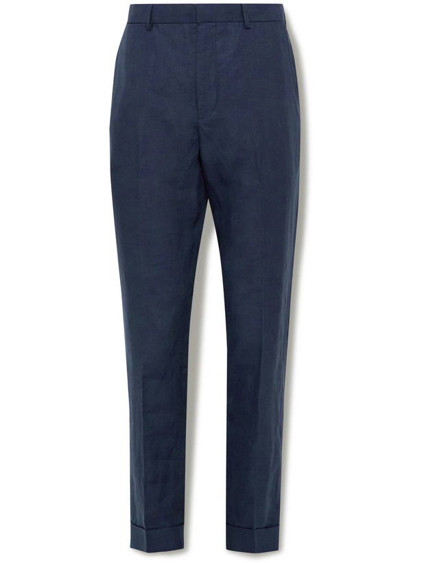 Photo: POLO RALPH LAUREN - Slim-Fit Linen Suit Trousers - Blue