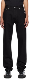 VTMNTS Black Five-Pocket Jeans