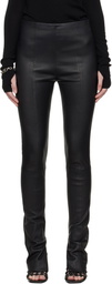 R2W Black Lega Leather Pants