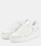Bogner Hollywood 29A leather-trimmed mesh sneakers