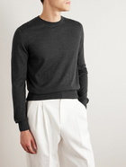 TOM FORD - Slim-Fit Cashmere and SIlk-Blend Sweater - Gray