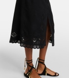 Isabel Marant Nelsane cotton and linen midi dress