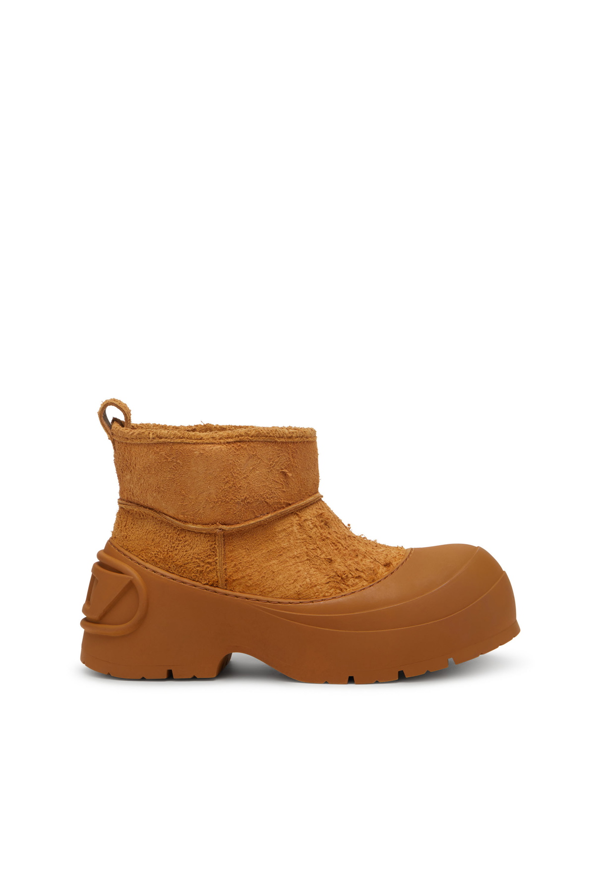 Diesel Chunky ankle boot with lug sole - Boots Mens in Brown