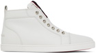 Christian Louboutin White F.A.V. Fique A Vontarde High Sneakers