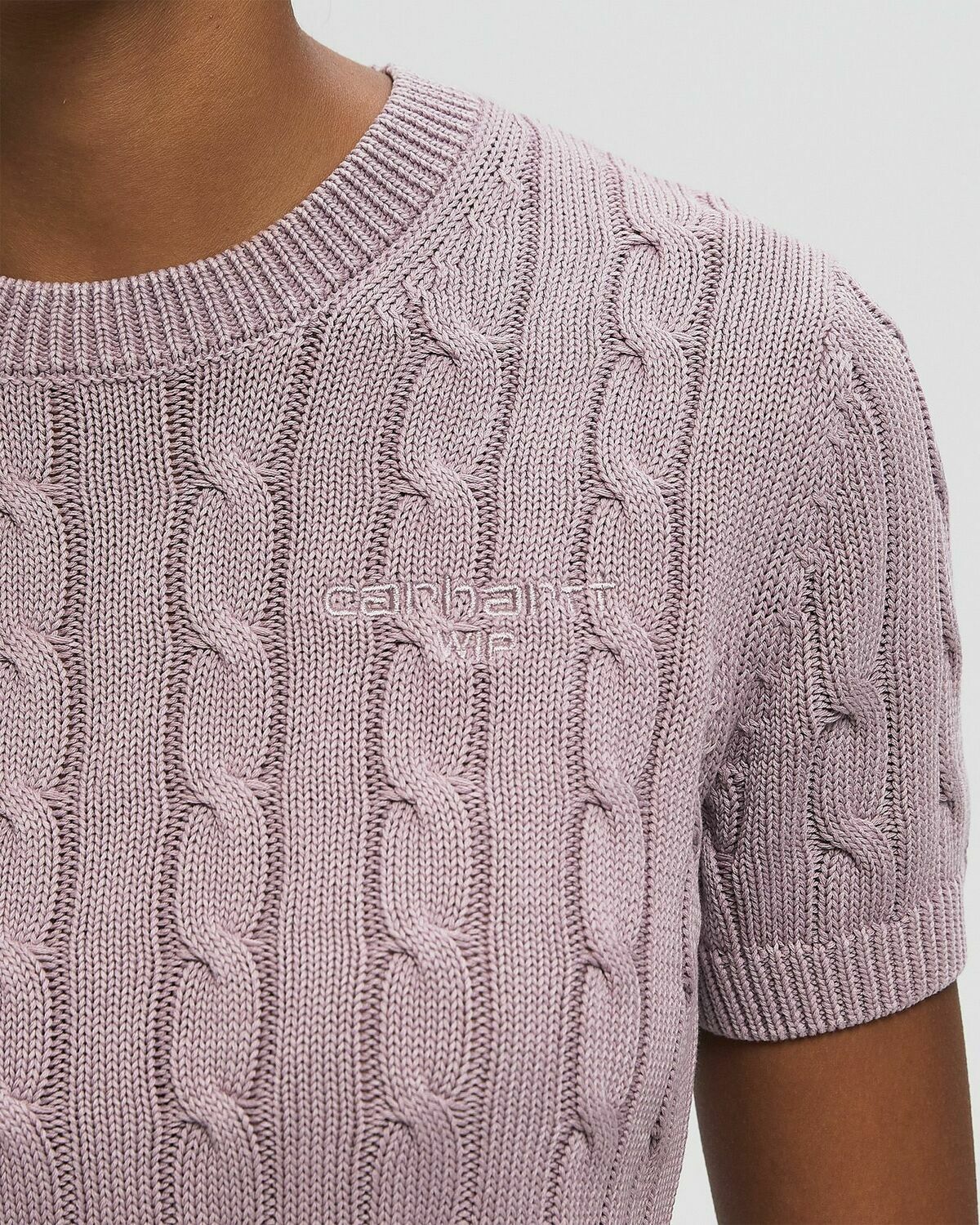 Carhartt WIP Carter Knit Tee pink Womens Top