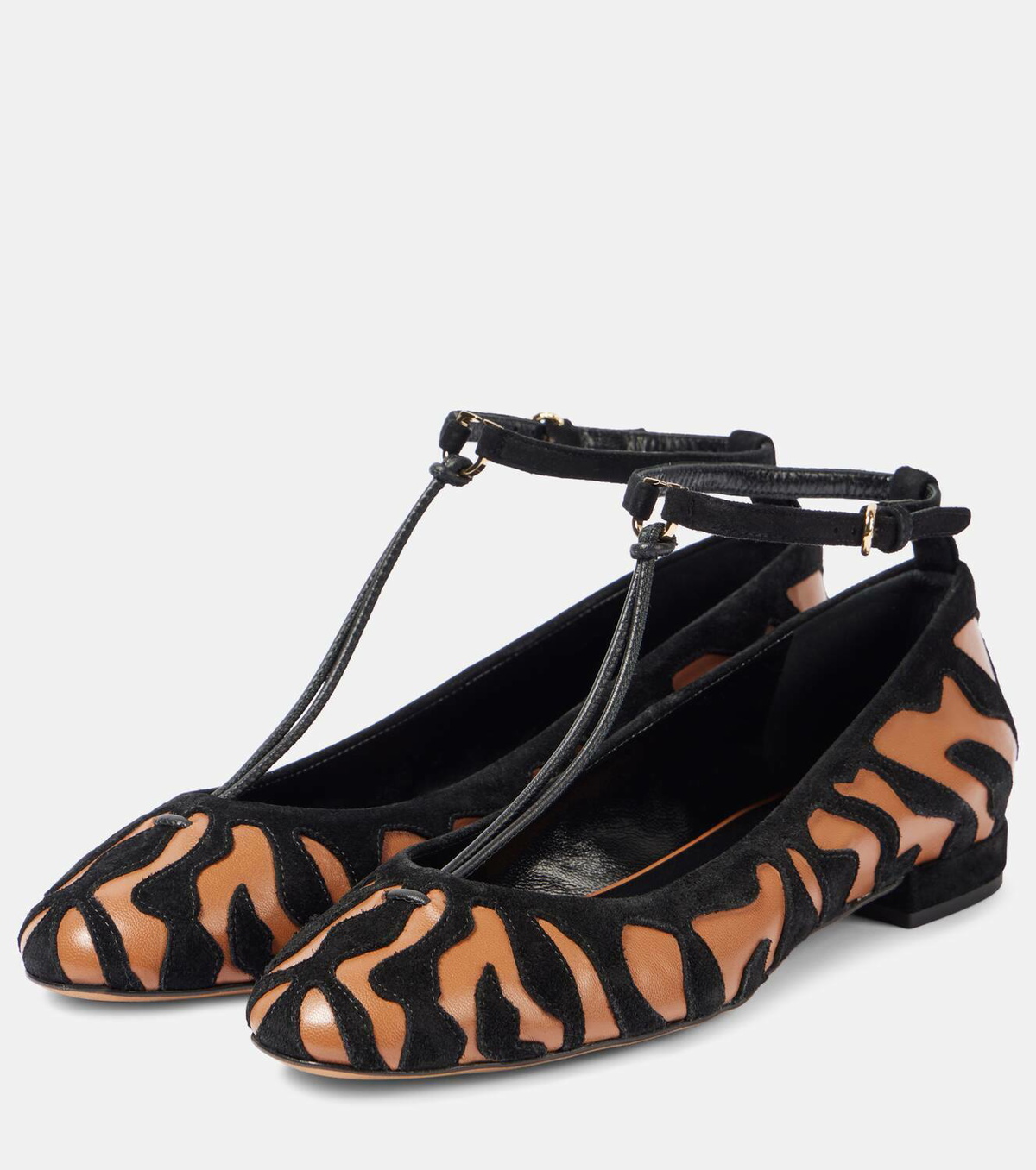Ulla Johnson Polline animal print leather ballet flats
