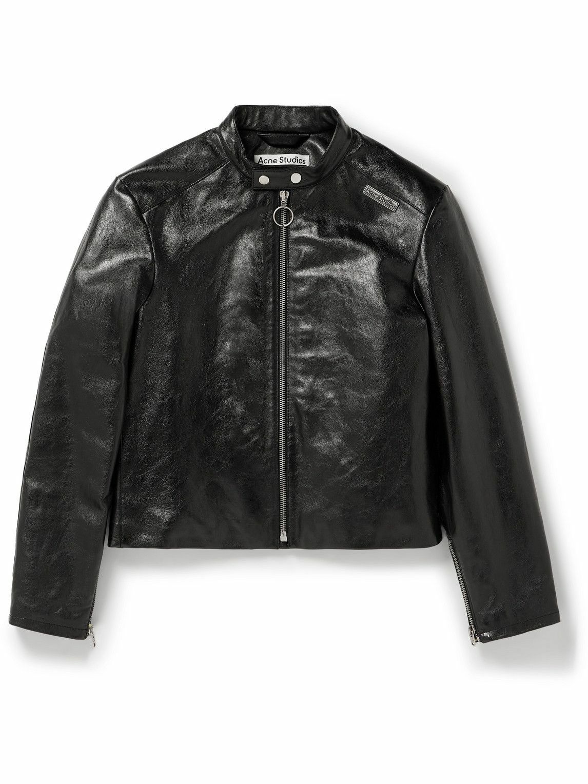 Acne Studios Black Leather Chore Jacket Acne Studios