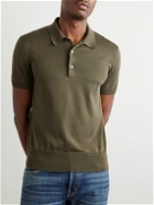 TOM FORD - Slim-Fit Cotton Polo Shirt - Green