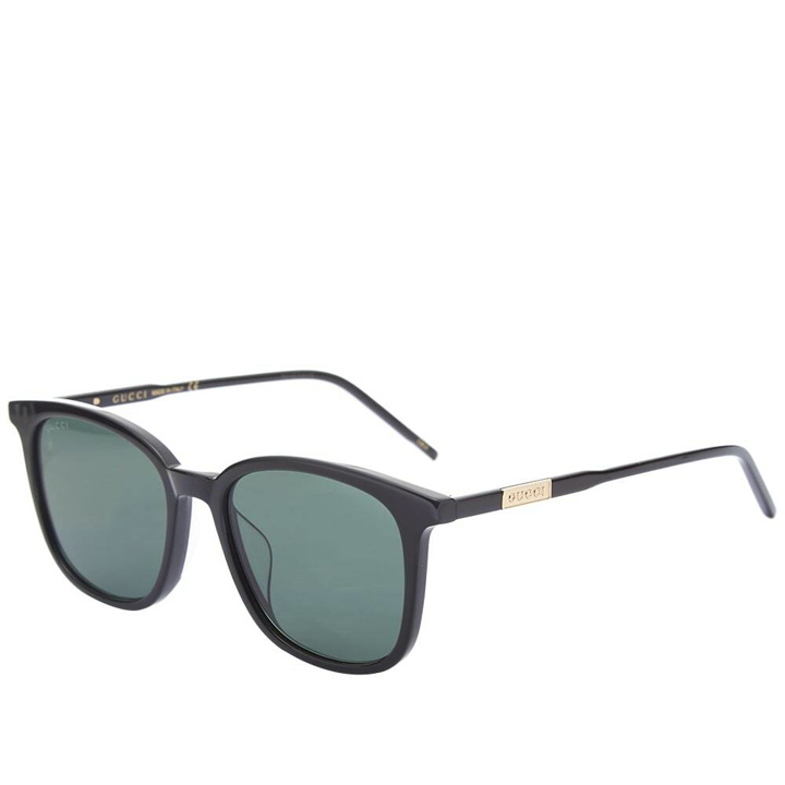 Photo: Gucci Men's Eyewear GG1158SK Sunglasses in Black/Green