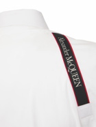 ALEXANDER MCQUEEN - Logo Harness Stretch Cotton Poplin Shirt