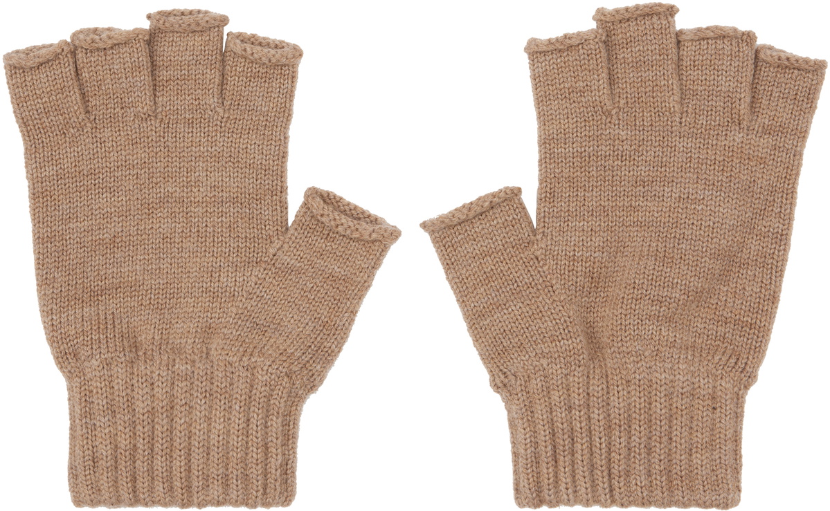 Isabel Marant Taupe Blizzi Gloves