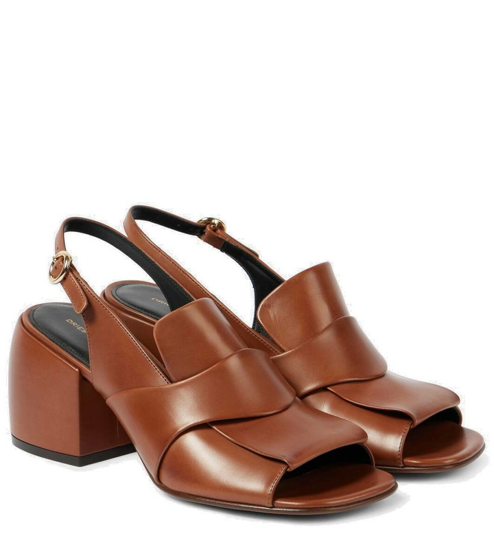 Photo: Dries Van Noten Leather slingback mules