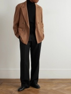Stòffa - Double-Breasted Camel Hair Blazer - Brown