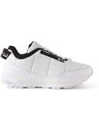 Dunhill - Aerial GT Grosgrain-Trimmed Quilted Leather Sneakers - White