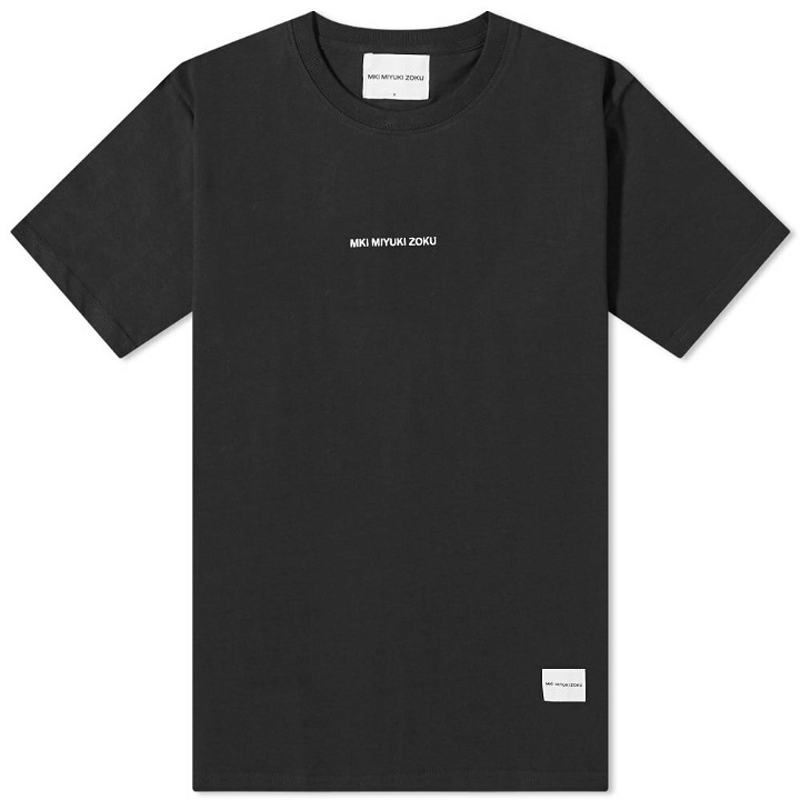 Photo: MKI Men's Embroidered Logo T-Shirt in Black