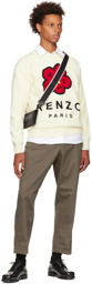 Kenzo Khaki Kenzo Paris Cuffed Trousers