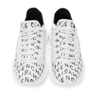 Givenchy White and Black Refracted Logo Spectre Runner Sneakers