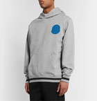 Billionaire Boys Club - Logo-Appliquéd Mélange Loopback Cotton-Jersey Hoodie - Gray