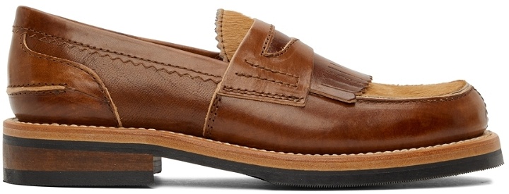 Photo: Our Legacy Leather & Calf Hair Cloudy Loafers
