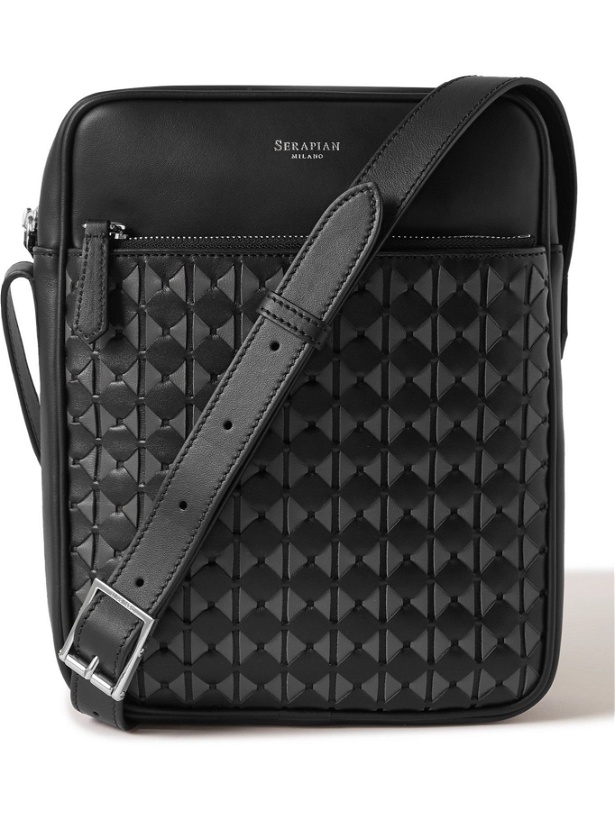 Photo: Serapian - Mosaico Leather Messenger Bag