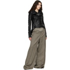 Rick Owens Black Tower Naska Biker Leather Jacket