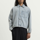 MKI Men's Twisted Weave Trucker Jacket in Bleach Wash