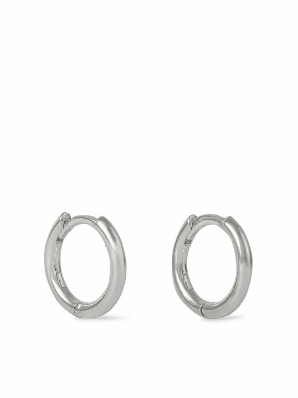 Photo: Hatton Labs - Small Round Silver Hoop Earrings