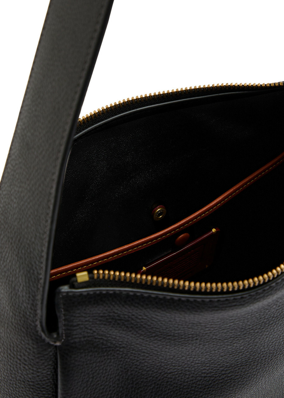 Coach Lola Pebbled Leather Shoulder bag - Black - One Size