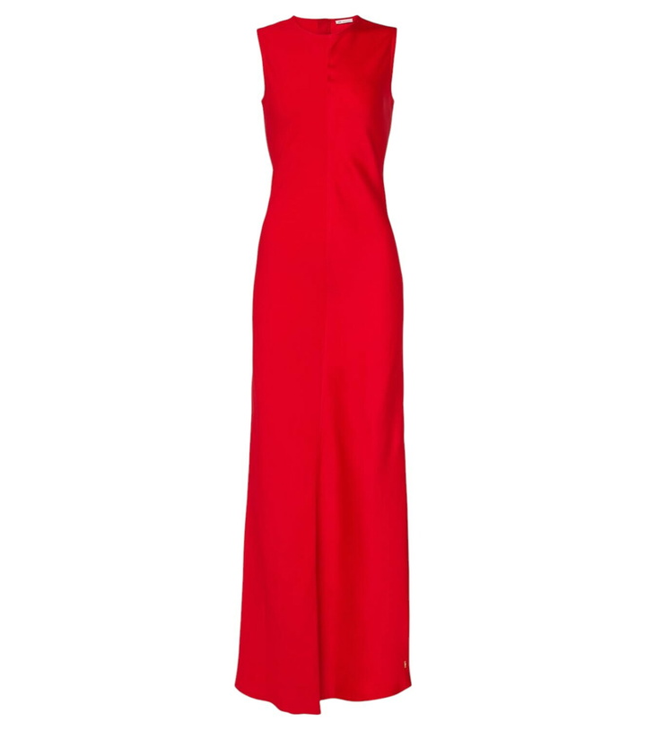 Photo: Ami Paris Paneled satin maxi dress