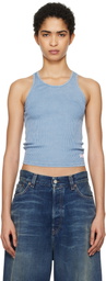 Alexander Wang Blue Classic Racer Tank Top