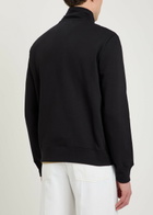 PS Paul Smith Appliquéd Half-zip Cotton Sweatshirt Black