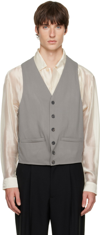 Photo: SOSHIOTSUKI Gray Last Button Vest