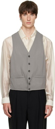 SOSHIOTSUKI Gray Last Button Vest